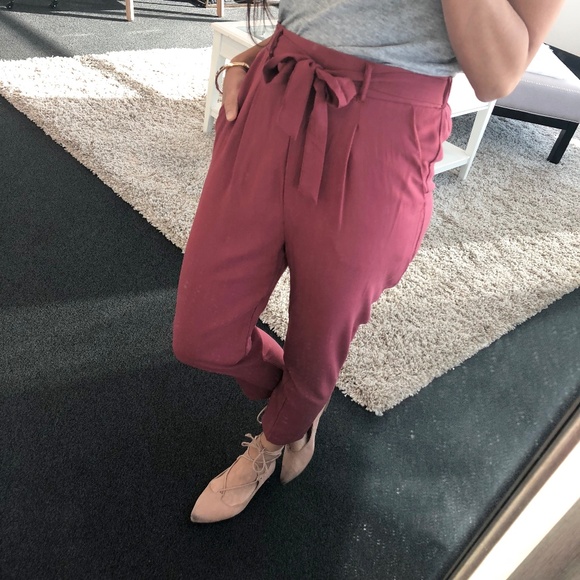WonderlustApparel Pants - CYBER SALE! GRACE Marsala Trousers